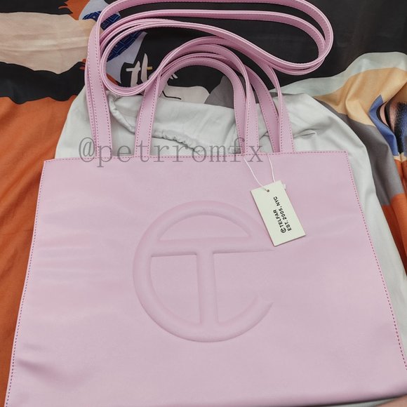 Telfar Medium Pink Shopping Bag tote - Picture 1 of 12